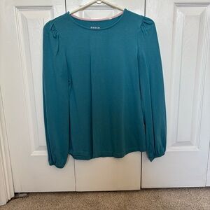 Boden Teal Long Sleeve Women's Top